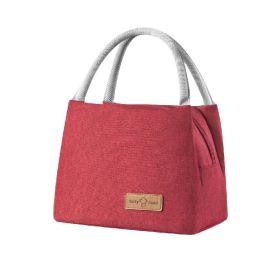 Lunch Bag Tote Bag Lunch Bag for Women Lunch Box Insulated Lunch Container (Color: Red)